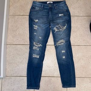 Distressed Medium Wash Jeans Size 3 / W 25 NEVER worn